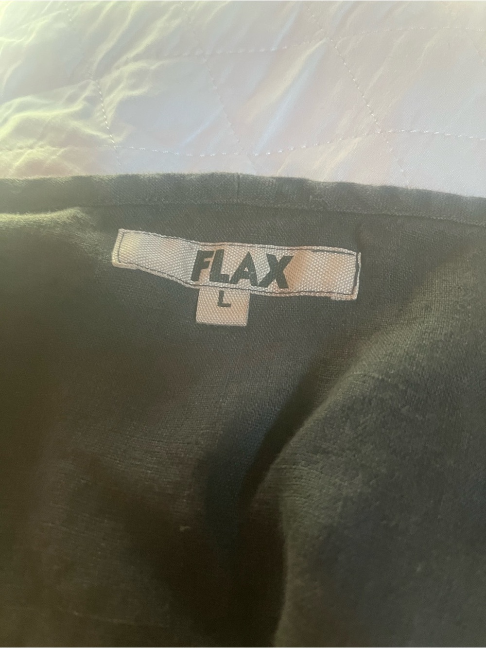 Flax Womens Sleeveless Black Linen Top - Picture 11 of 11